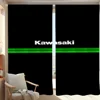 Home Interior Kitchen Curtains for Living Room 2 Pieces Blackout Curtains Door Curtain K-kawasaki-i Bedroom Decoration Partition 1