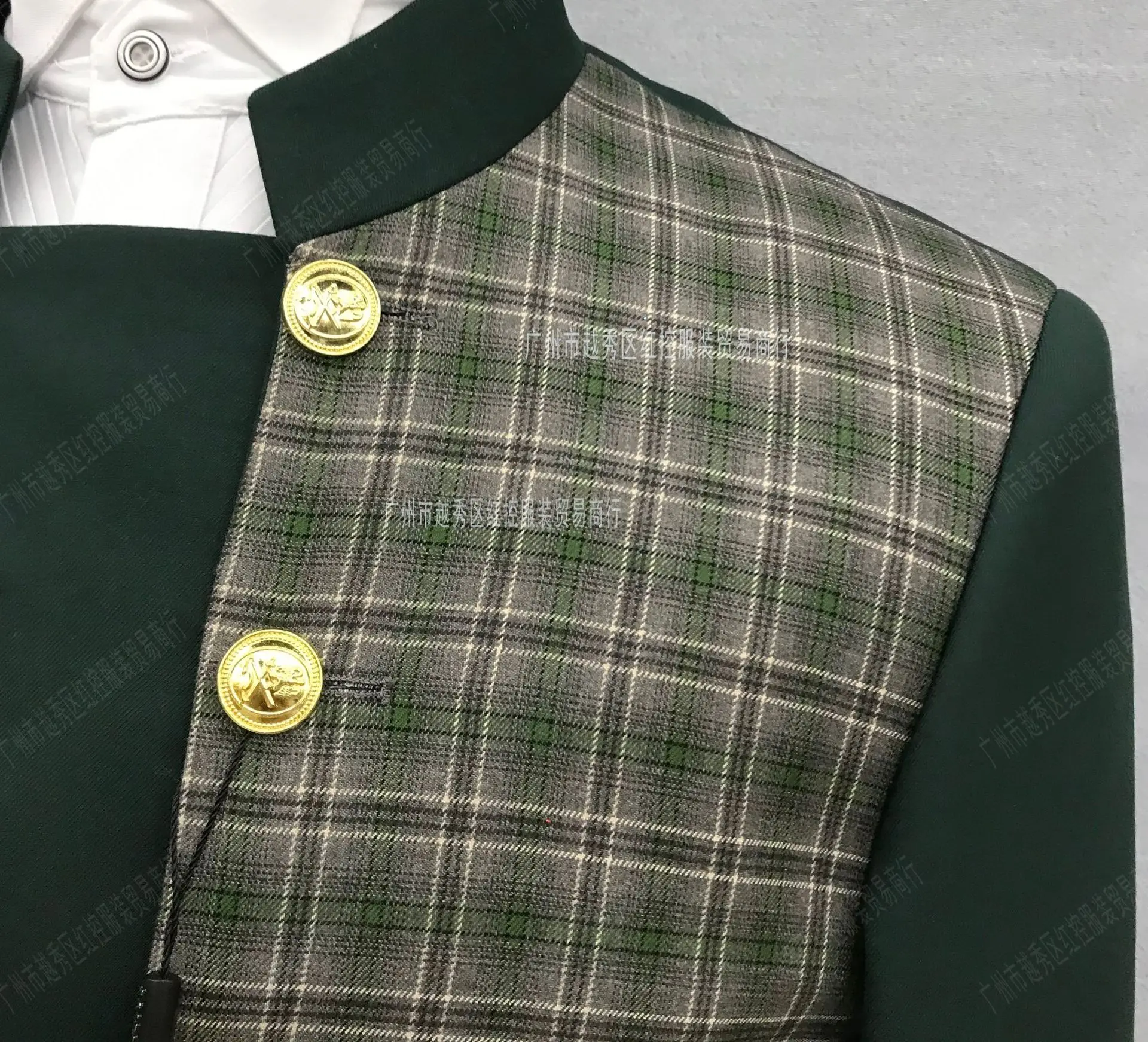 Fashionable Patchwork Suits for Men 2 Pieces Slim Fit