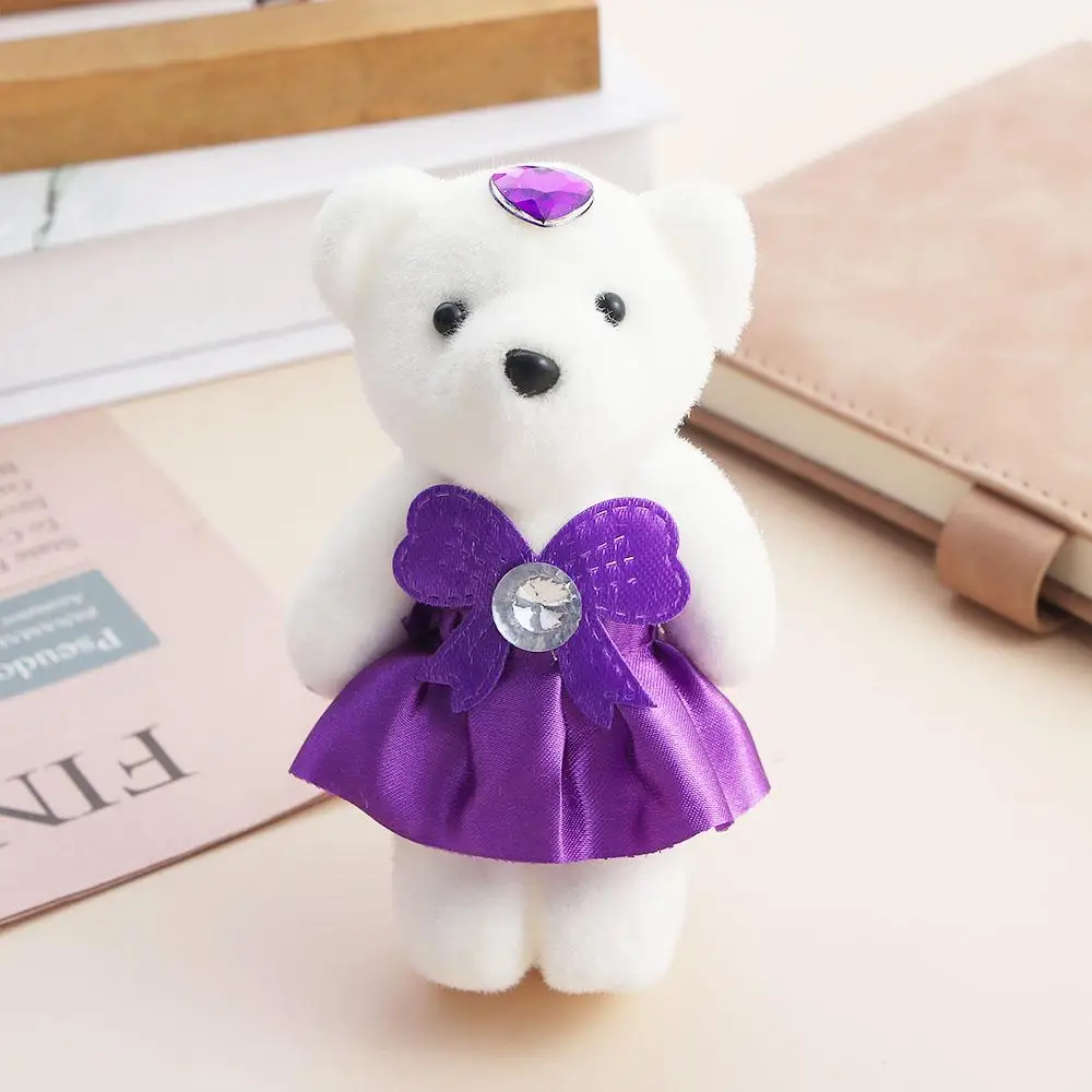 12CM Christmas Gift Doll Toy Decoration Plus Plush Plush Animal Kid Toys Bouquet Bear Plush Doll Small Bear Doll