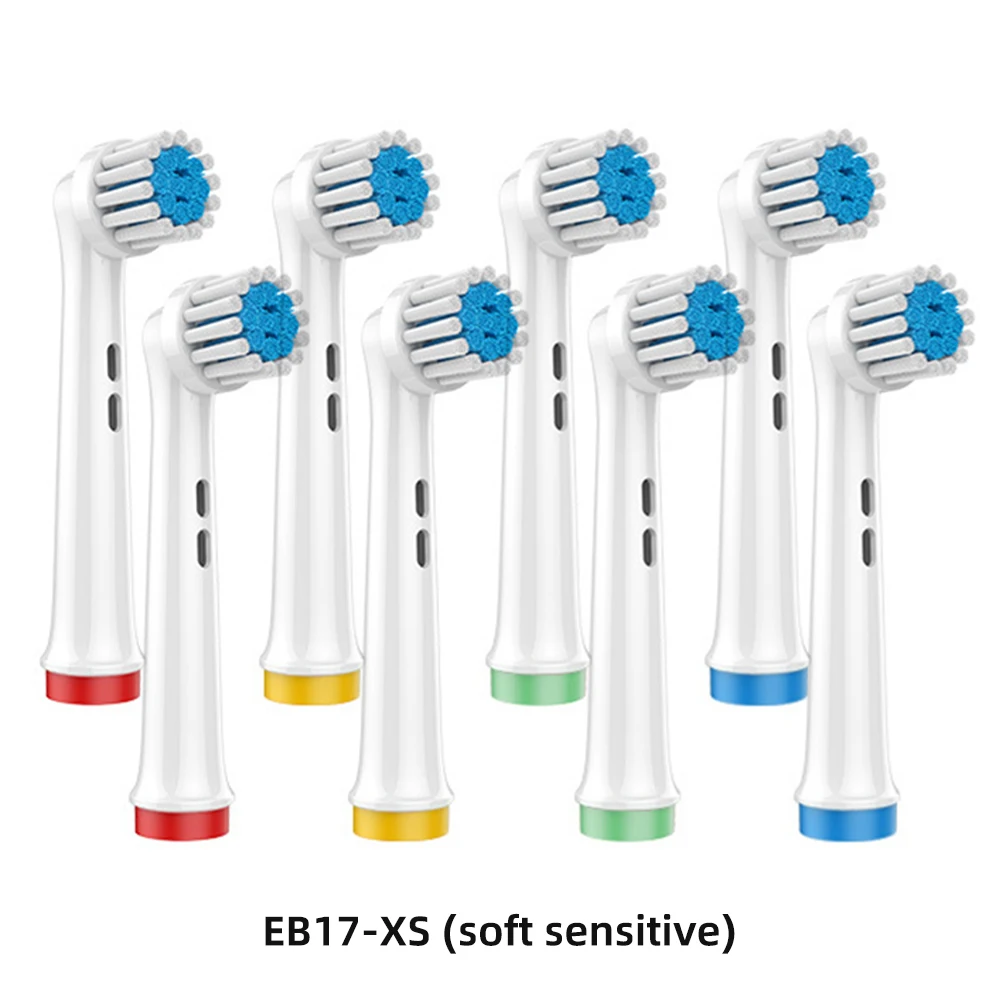 8/12/16/20Pcs Testine Di Ricambio Per Spazzolino Elettrico Testine Per Spazzolino Da Denti Sensibili Morbide Per Ugelli Per Spazzolino Orale B Eb17-Xs
