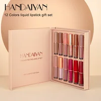 12 Color Matte Liquid Lipstick Kit Non Stick Cup Waterproof Lip Gloss Long Lasting Korean Cosmetics Makeup For Women 2