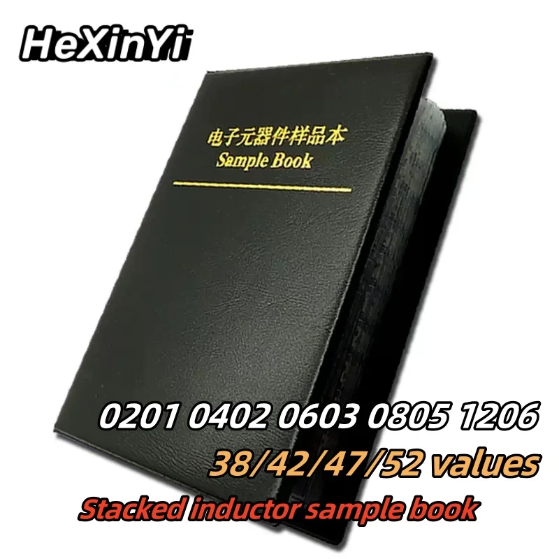 상처 인덕터 0201, 0402, 0603, 0805/1206 칩 인덕터 샘플, 실험실, 학생, 엔지니어 특정 샘플 북
