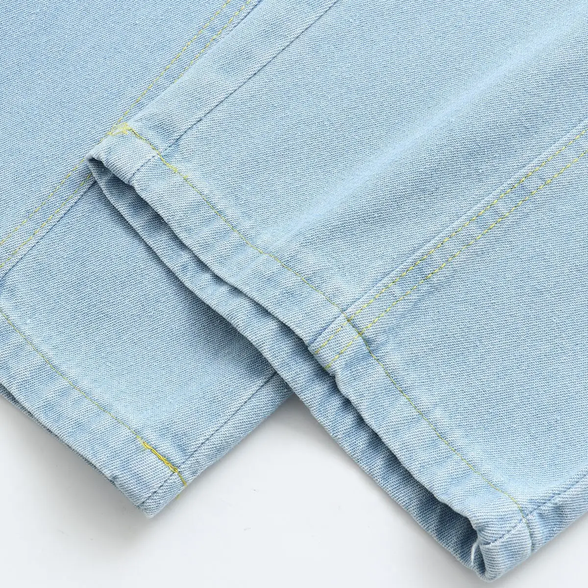 Women's High Waist Jeans, Wide Leg Curve Pants, Washed Denim, Comfort Clothing, Fashion, Plus Size, Autumn, Summer