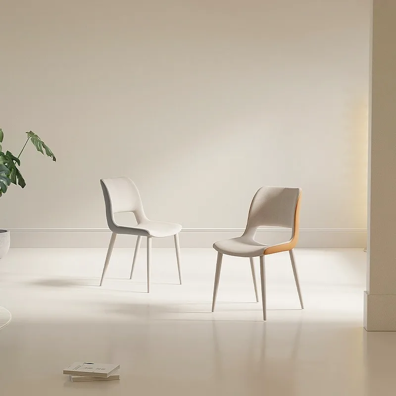 

Office Nordic Backrest Desk Dining Chairs White Platform Vanity Design Dining Chairs Modern Stoelen Balcony Furniture YX50DC