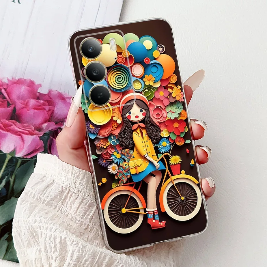 Stylish Painted Soft Silicone Phone Case - Back Cover Bags for Smartphone Protection