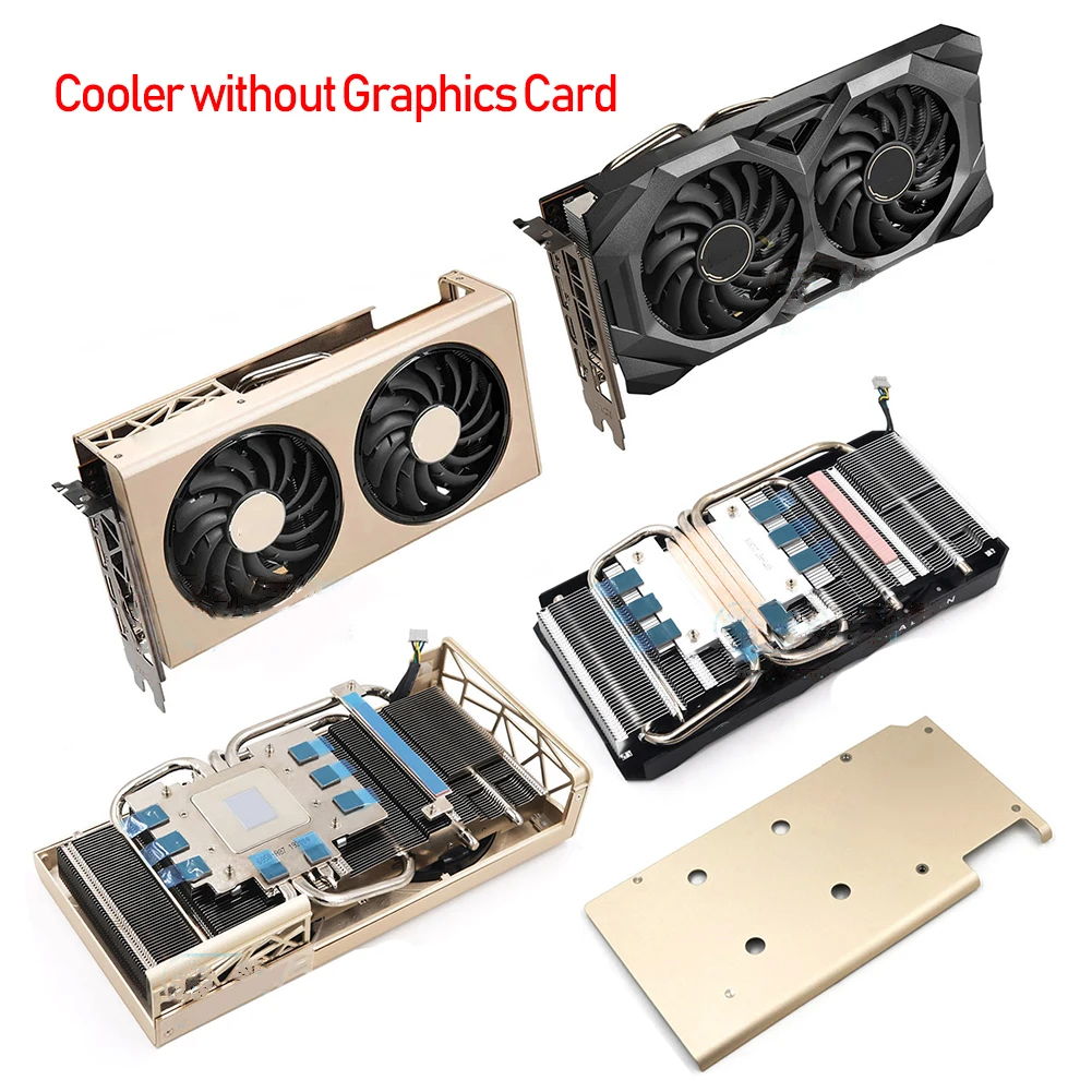

For MSI RX5700/5700XT EVOKE/MECH 8GB 4-Heat Pipes Graphics Card Cooler 54mm Hole Pitch