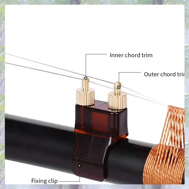 3X Erhu Fine Tuners Brass Rust Proof Not Hurting Strings Erhu Accessories Musical Instrument Replacement Accessory