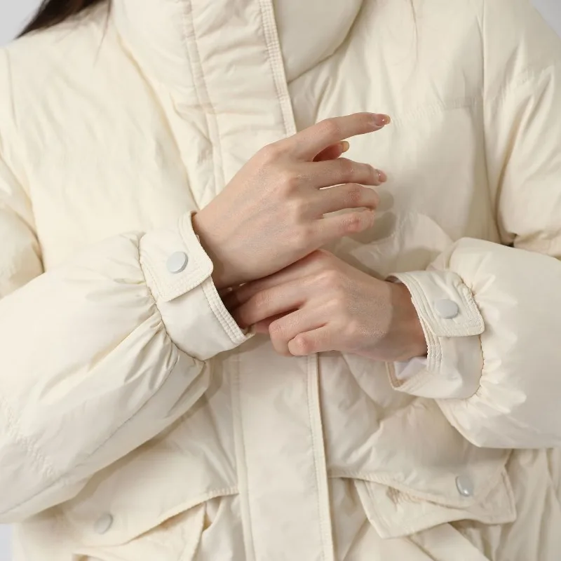 2023 New Women Down Jacket Winter Coat Female Short Stand Collar Parkas Loose Large Size Outwear Fashion Warm Thickened Overcoat