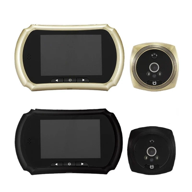 

3.5'' Peephole Video Doorbell Monitor Digital Doorbell Viewer PIR Night Vision Camera Video Motion Detection Anti-pick Design