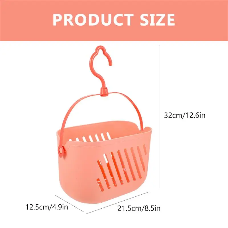 Bathroom Hand Basket Bathroom Hand Basket Portable Shower Organizer Wall Mounted Plastic Hamper 32x21.5x12.5cm