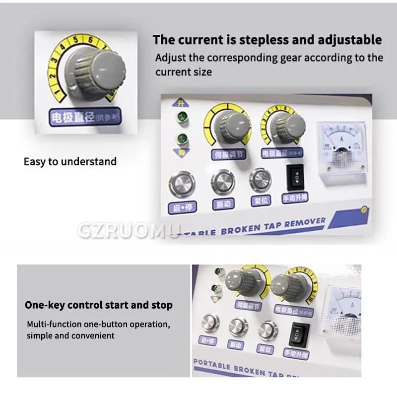 EDM-1500C High Requency EDM Machine Portable Breaking Tap Electrical Spark Machine Processing Bolts Screws Drill Bits  Holes 2