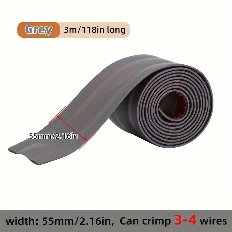 3M Self-adhesive Wire Protectors for Floors, Walls and Tables, Durable Wire Protectors To Prevent Tripping, Fixed Stickers cable organizer cable labels