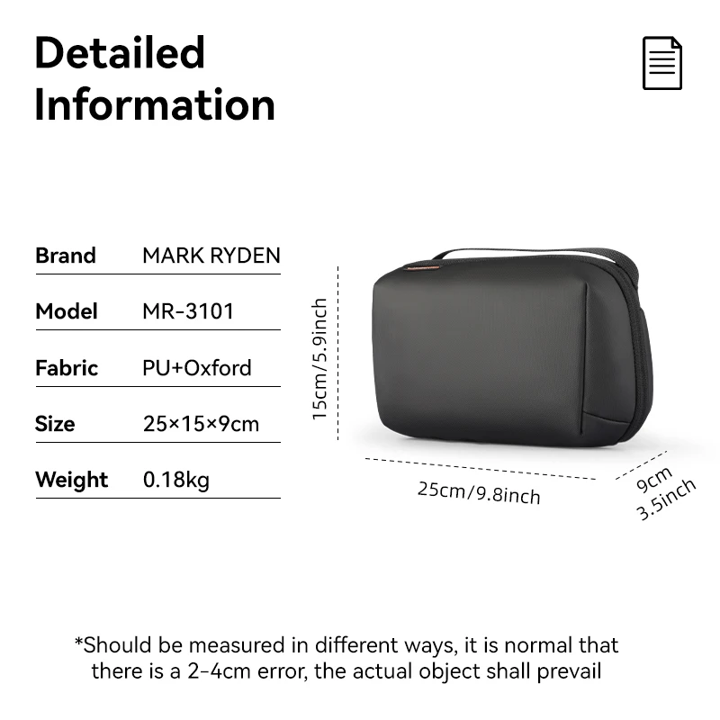 Tech Pouch Organizer Case Portable Storage Bag Gadget Bag for thumbnail 9