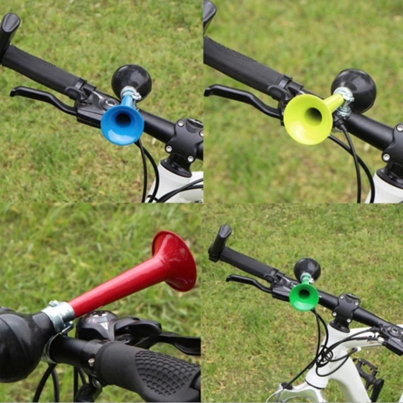 Bicycle Horn Bugle Horn Metal Air Horn Retro Squeeze Bulb 6-Color