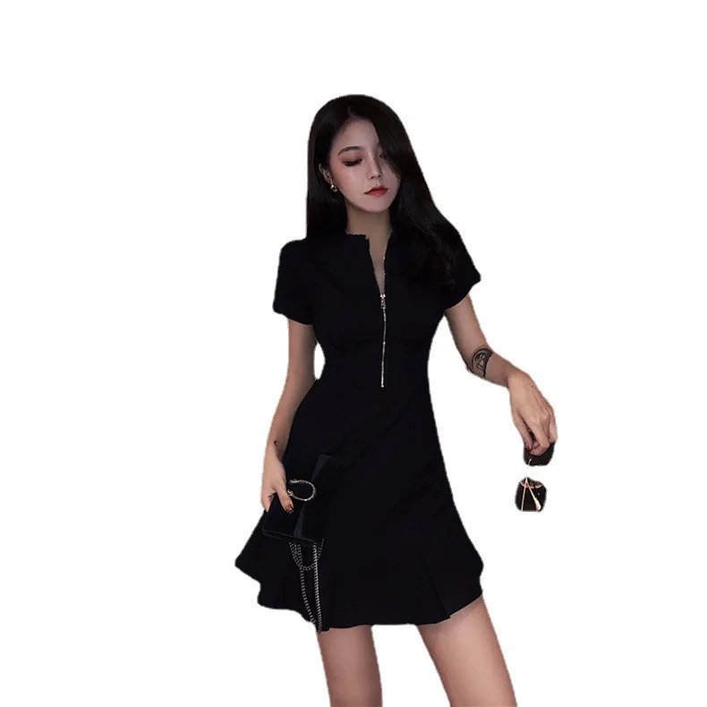 ★韓国人気★Rest & Recreation★COLLAR ZIP UP DRESS REST&RECREATION] COLLAR ZIP UP ドレス ☆新作☆韓国☆人気