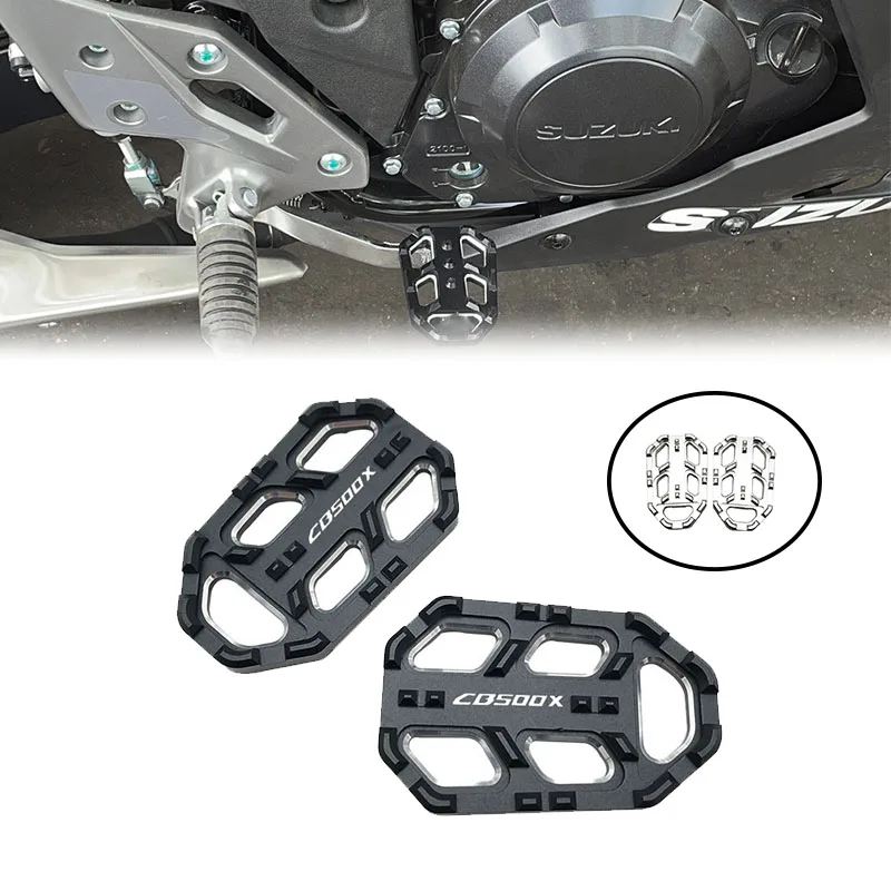 

Motorcycle Billet Foot Wide Pegs Pedals Rest footrests For Honda CBR500R CB500X CB500F CB400X CB400F CB500 X 500X 2019-2022 2021
