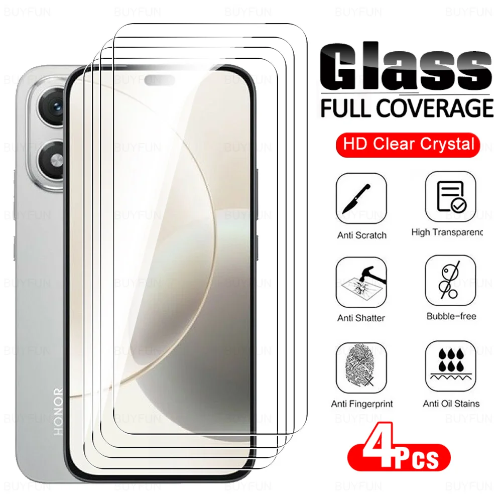 4-Pack Tempered Glass Screen Protector