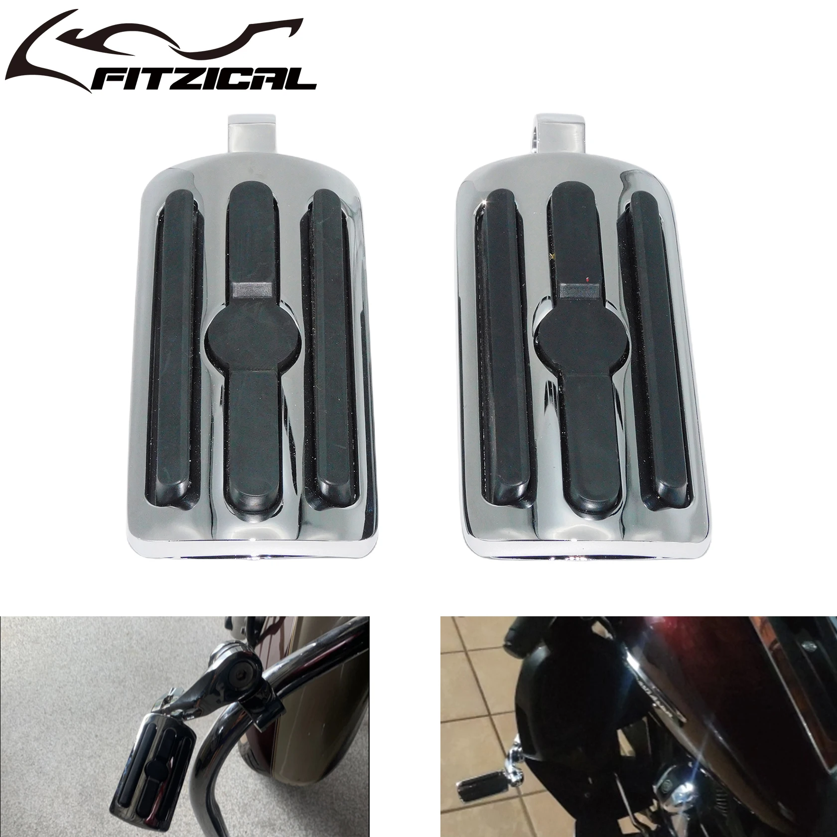 Motorcycle Aluminum Footpegs Highway Pegs Foot Pegs Footrest For Harley