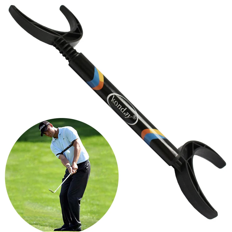 

Golf Swing Trainer Horn Cutting Exerciser Durable Beginner Gesture Alignment Putting Training Outdoor Golf Training Aids Guide