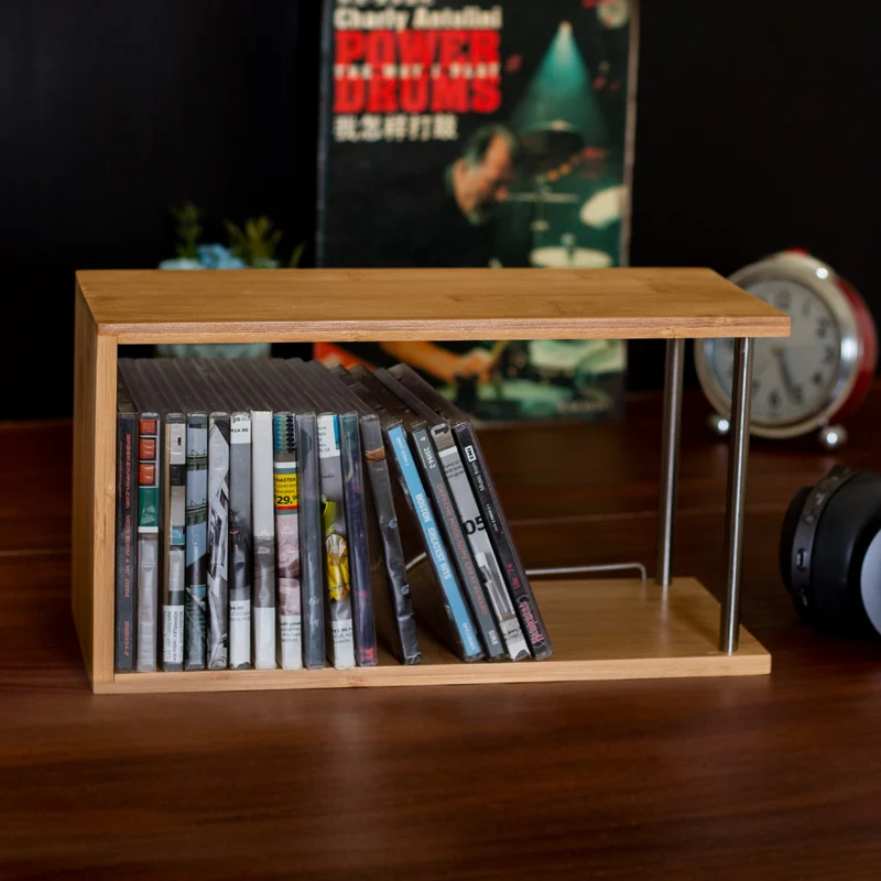 Display Retro Cd Organizer Rack Storage Stand Luxury Organizer Portable Holder Minicadena CD Rack Disc Darts Floor Decoration