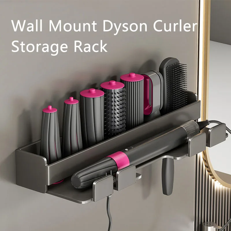 forDysonWallHangingHairCurlerStorageRackHolderHairDryer