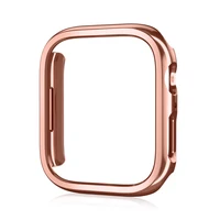 Pour Apple Watch 45mm 41mm 38mm 42mm 40mm 44mm plaqué squelette couverture dur PC pare-chocs cadre pour iWatch SE 9 8 7 6 5 4 3 2 étui 6