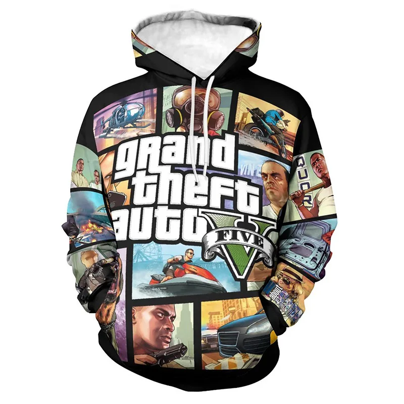 

Game GTA VI Graphic Sweatshirts Fashion Grand Theft Auto New In Hoodies & Pullovers Casual Streetwear Hoodie Y2k Kids Tracksuit