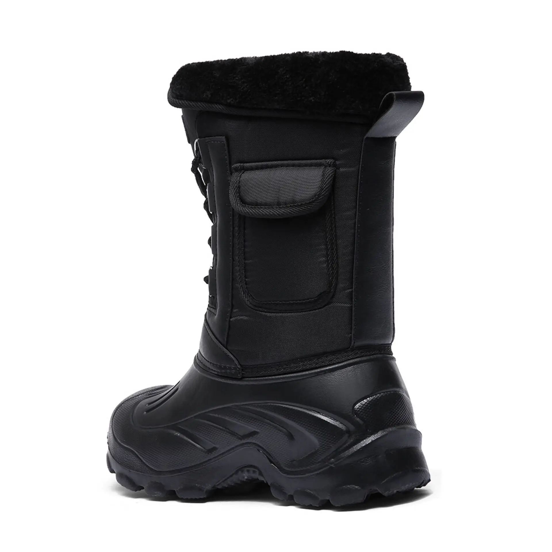 2023 New Men's Winter Boots Platform Men's Snow Boots Warm Thick Plush Waterproof Outdoor Fishing Work Boots Plus Size 40-46