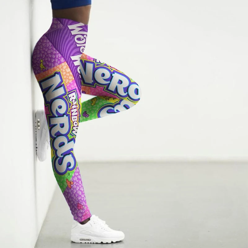 Sport Leggings Women 3D Snacks Printed Tights Yoga Pants Gym Clothing Femme Seamless Leggings for Female Leginsy Damskie Push Up