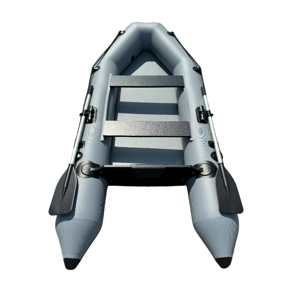 Solar Marine 2.8M 3-4Pepople Inflatable Fishing Assault Boat PVC Surfing Kayak Water-skiing Canoe For Adult Outdoor Watersport