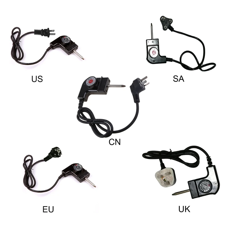 Universal Electric Griddle Power Cord with Strong Connection - Kitchen Appliance Replacement Cable with Global Plug Options