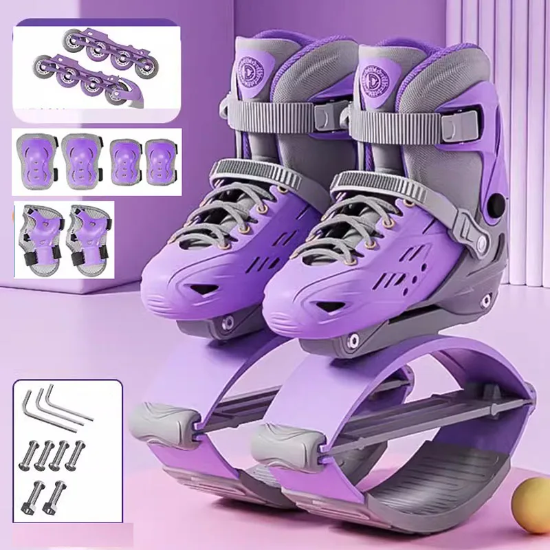 Kangaroo Bounce Shoes Unisex Fitness Exercise Rebound Shoes And Roller 2 In 1