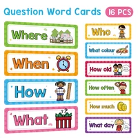 Question Words Learning Flashcards Bulletin Board Headliners Classroom Decoration Teacher Teaching Aids Montessori Materials 1