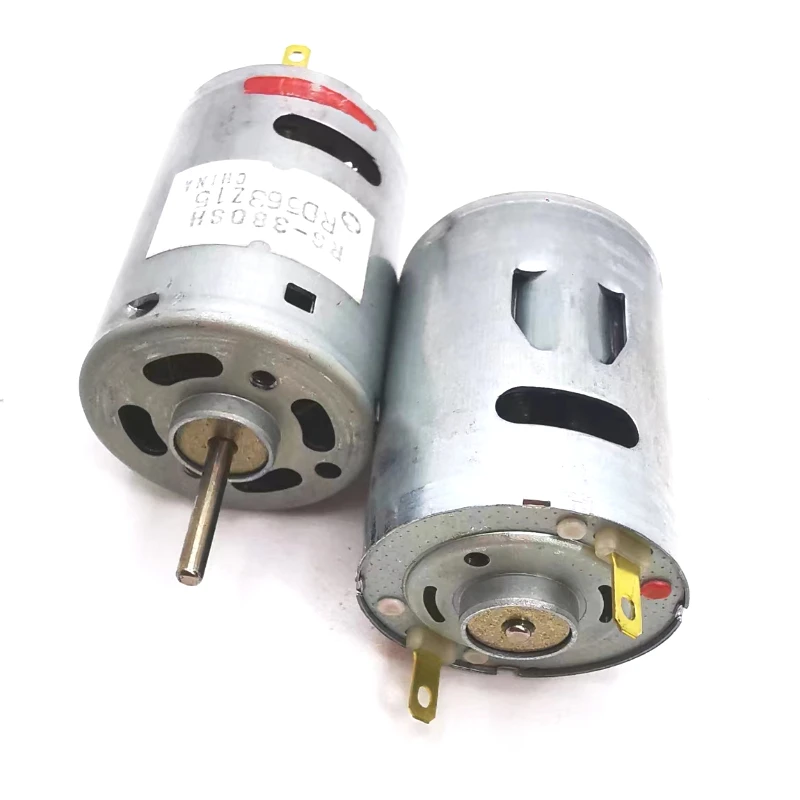 MABUCHI RS-380SH-20150 마이크로 380 모터, DC 6V-18V 12V 11000RPM 미니 27.5mm 카본 브러시 모터, DIY 헤어 드라이어 진공 청소기 장난감