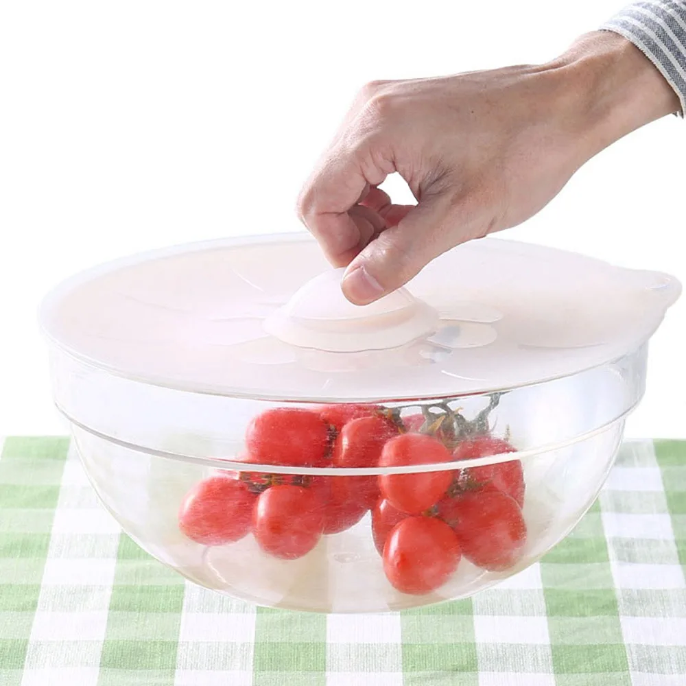

Colorful Multifunctional Sealed Anti-Dust Keep Fresh Reusable Storage Cover Food Lid Microwave Cover Kitchen Gadgets