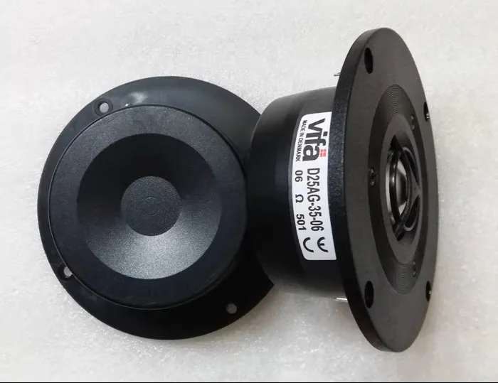 2PCS 2개 VIFA D25AG-35-06 4인치 고성능 HiFi 홈 오디오 알루미늄 멤브레인 트위터 스피커 유닛