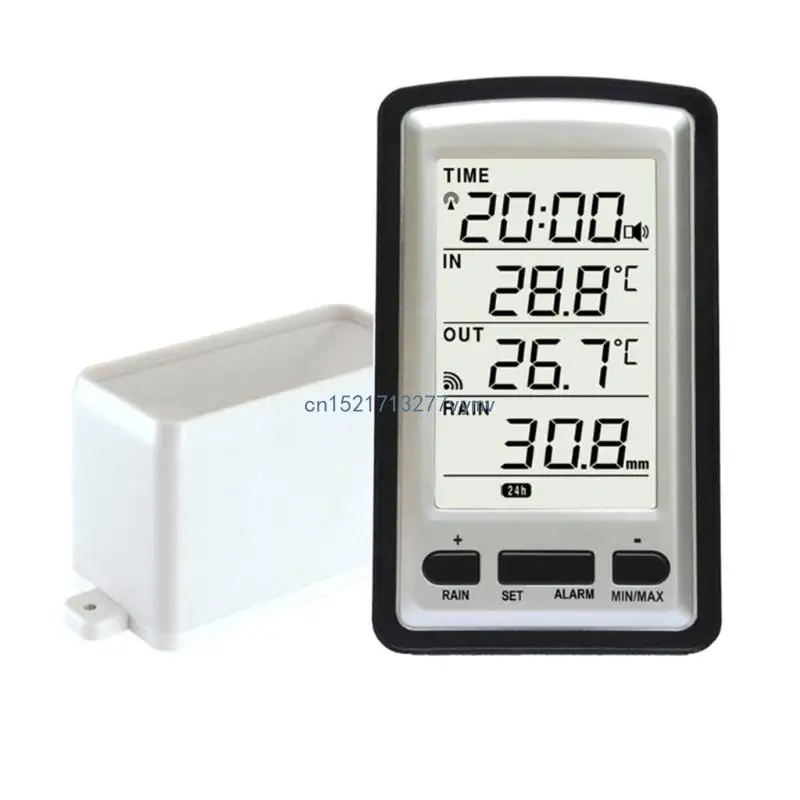 

Garden Wireless Temperature Rain Gauge Measure Rainfall