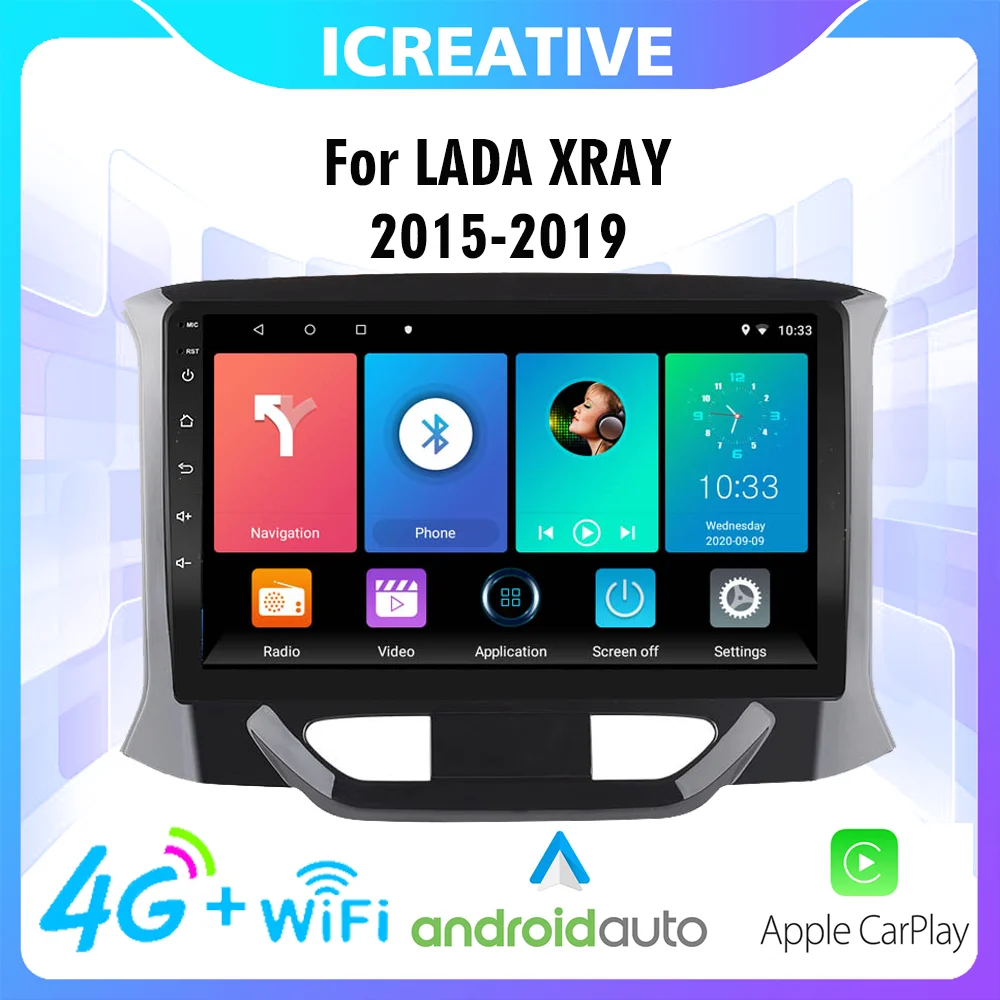 Автомагнитола 4G Carplay Android GPS FM Bluetooth для LADA XRAY 2015-2019 |