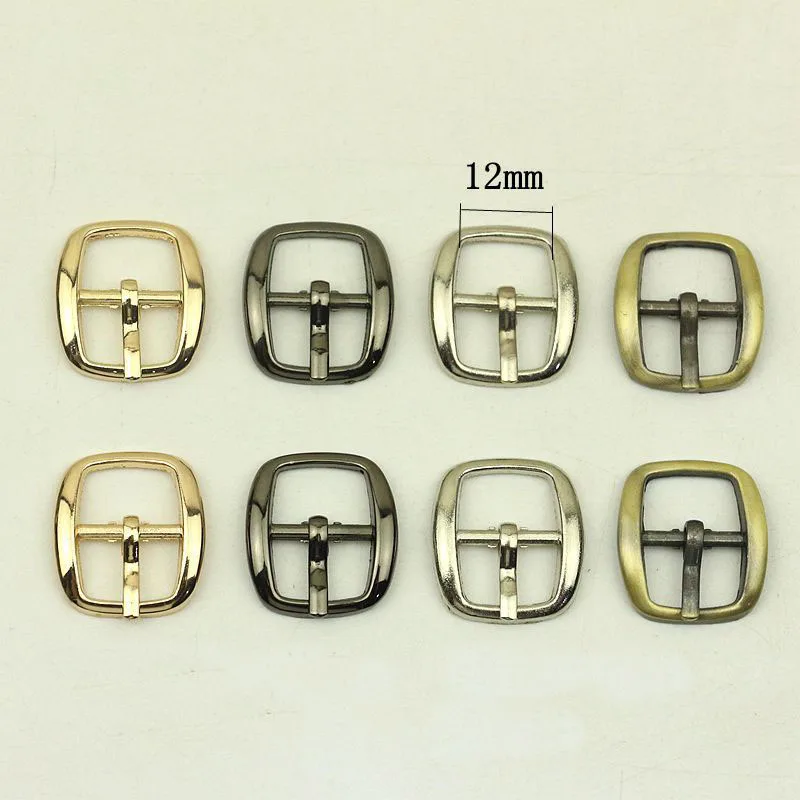 30Pcs 12mm Mini Metal Belt Buckles Bags Shoes Pin Buckle Handbag Strap Hook DIY Leather Crafts Hardware Sewing Accessories