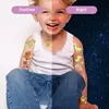 15 Sheets Carton Lumious Tatoo Kids Play Temporary Tatoo Sticker for Childrens Body Art Mermaid Sticker Glow Paste on Face Arm 6