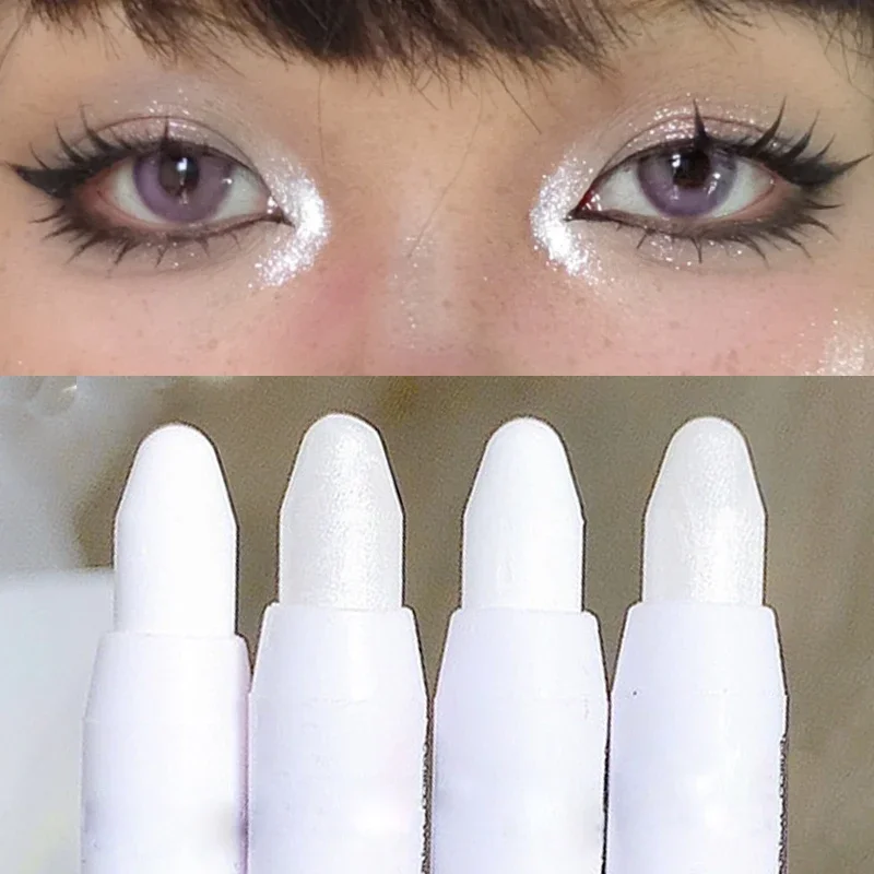 Description Picture 6 of itemShimmering Highlight Stick Undereye Brightener Pencil Glitter White Eyeshadow Pencil for Bright Eyes Smudge-Proof Eye Makeup