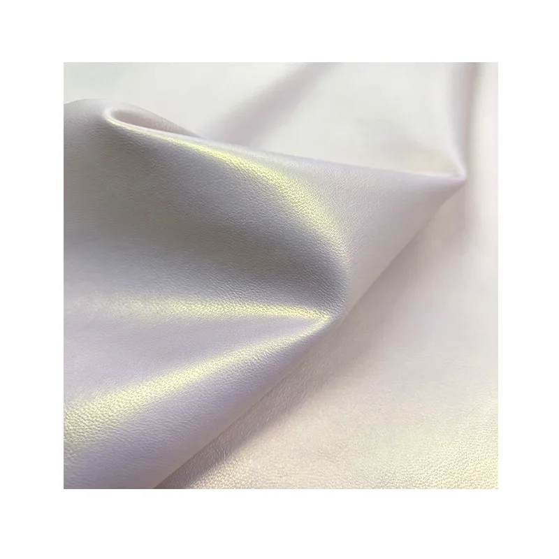 0.6mm Embroidery Thread Watermark Sheepskin Leather Ultra-Leather Women's Bag Shoe Material Artificial Leather Fabric
