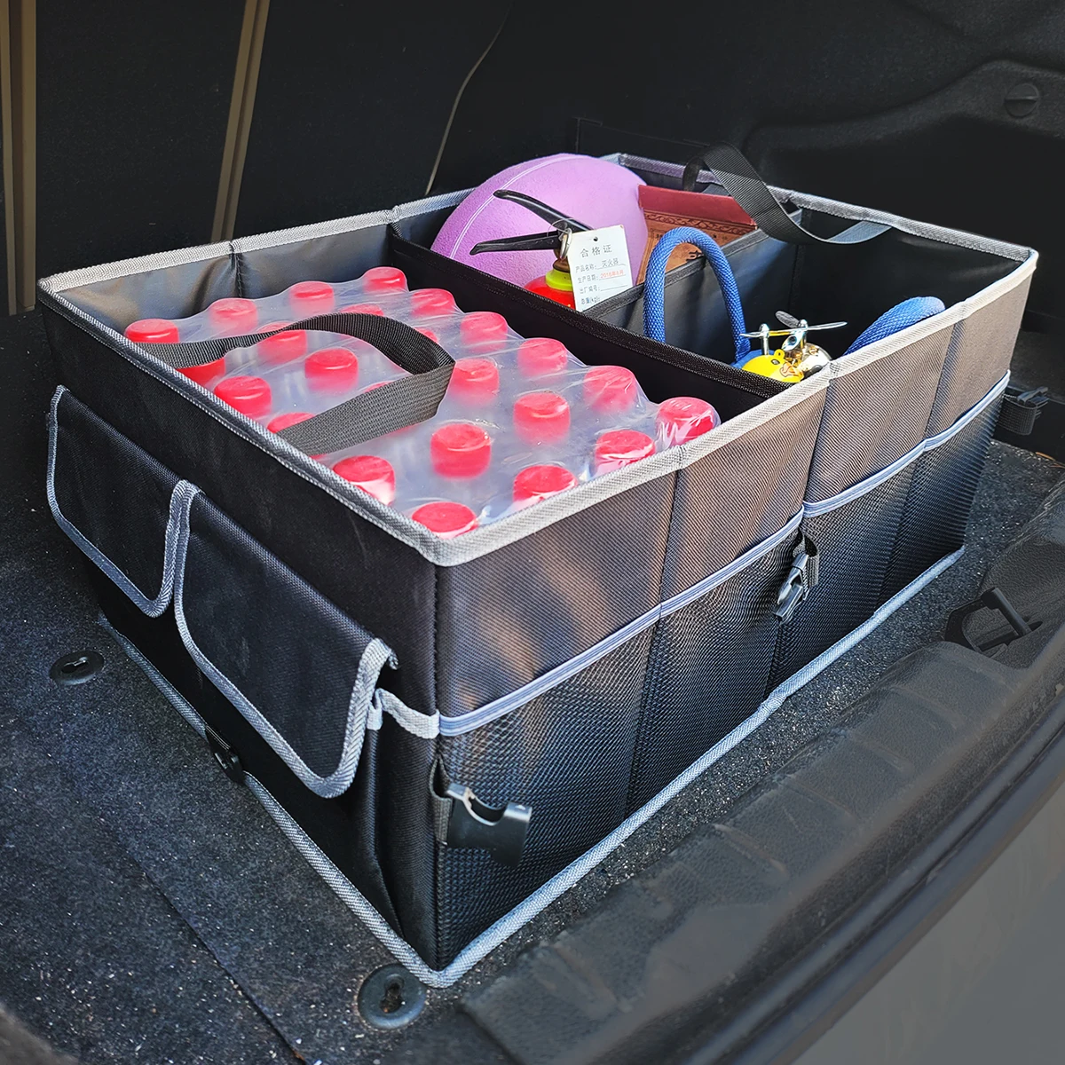 Auto Car Trunk Organizer - Multi-compartments Collapsible Durable