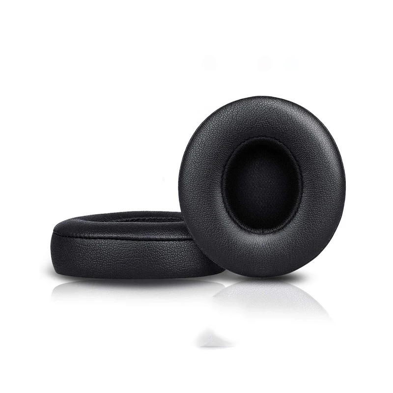 Premium Leather Headphone Earpads - Replacement Foam Cushion Covers (2 Pairs)