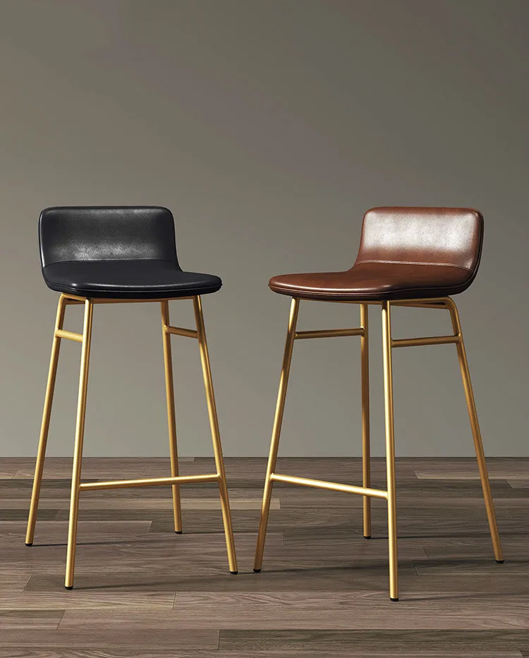 

Nordic Modern Minimalist Light Luxury Ins Bar Chair Stool Loft Retro Restaurantolden Wrought Iron Bar Stool