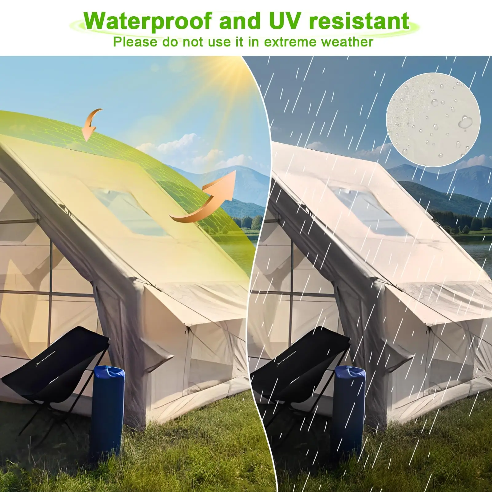 Large inflatable tent 2