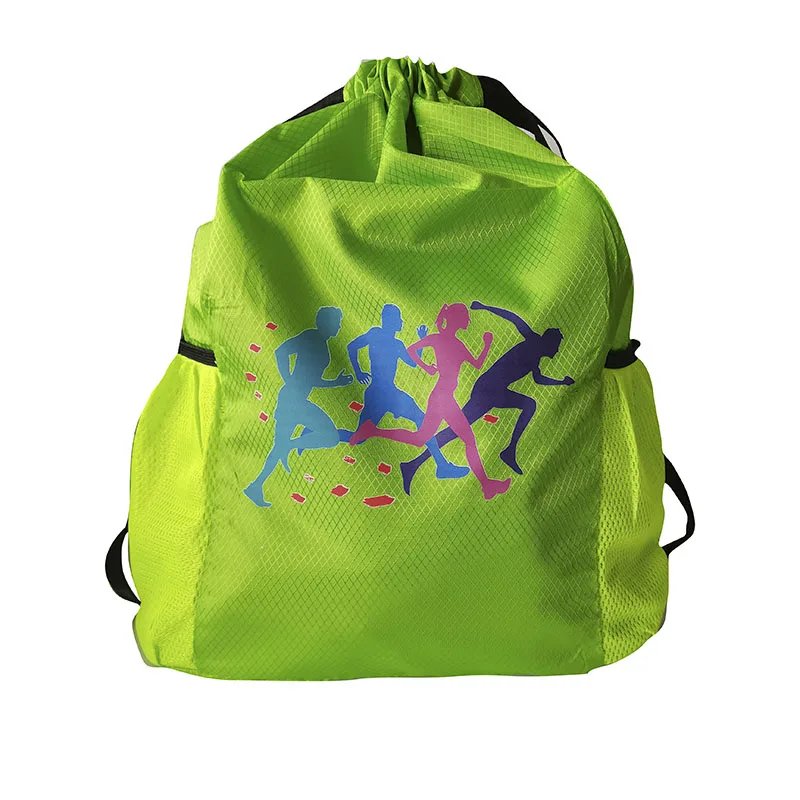 5 stücke Angepasst LOGO Lagerung tasche Reise sport fitness schwimmen ausbildung Kordelzug wasserdichte rucksack tasche fußball basketball – Detail 6