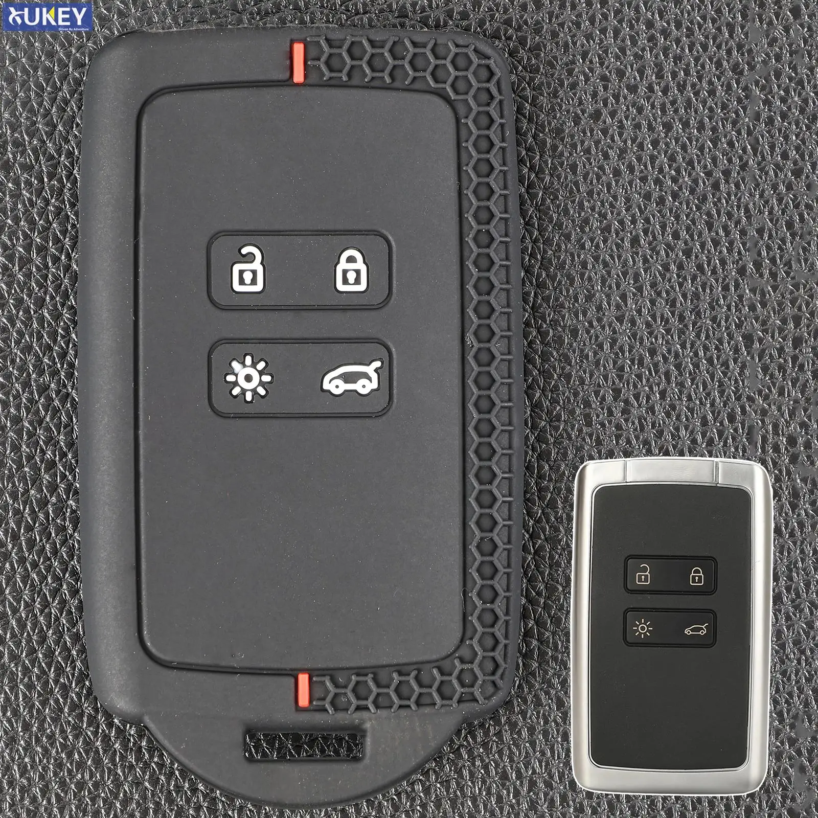 르노 다시아 산데로 먼지털이 카자르 탈리스만 캡처 에스페이스 메간 클리오 리모컨 4 단추 실리콘 키 케이스 커버 쉘 거치대..