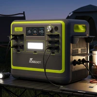 FOSSiBOT F2400 Station Électrique Portable 2048Wh 2400W LiFePO4, Recharge Rapide 1,5 h, Contrôle APP WiFi/Bluetooth, Générateur Solaire pour Camping et Maison 1