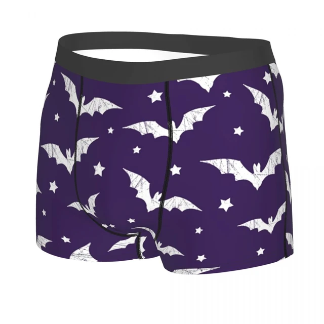 Distressed Bats Pattern Underwear Men Sexy Printed Customized